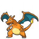 Charizard pixel sprite