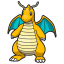 Dragonite pixel sprite