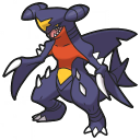 Garchomp pixel sprite