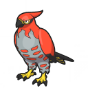 Talonflame pixel sprite